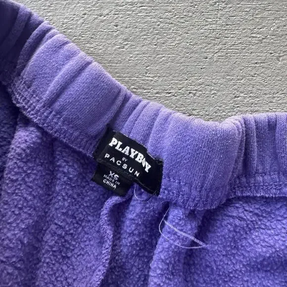 Playboy Women's Purple and Blue Sweatshirt - Picture 3 of 4